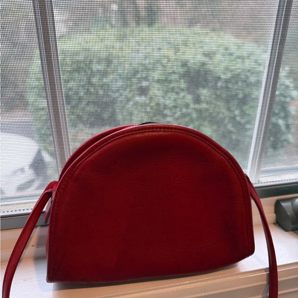 Vintage Red Coach Crossbody Bag Kimball Zip 9911 - Picture 9 of 10